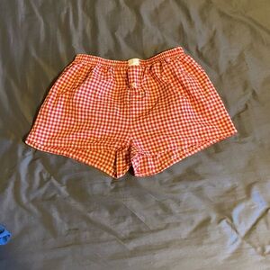 Red Gingham Women's Shorts